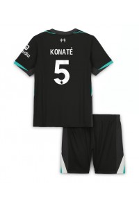 Liverpool Ibrahima Konate #5 Babytruitje Uit tenue Kind 2024-25 Korte Mouw (+ Korte broeken)